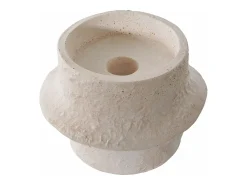 New ebuy24 2 candelabros cilíndricos en cemento Blanco