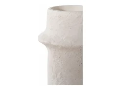 New ebuy24 2 candelabros cilíndricos en cemento Blanco