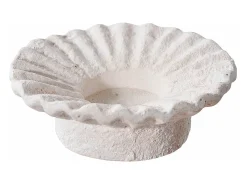 ebuy24 2 candelabros de placa de cemento Blanco Best
