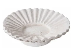 ebuy24 2 candelabros de placa de cemento Blanco Best