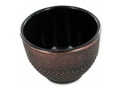 2 vasos de hierro fundido y bronce - 0,15 L Negro
