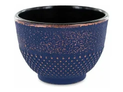 2 vasos de hierro fundido y bronce - 0,15 L Azul