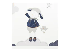 New Sauthon Adhesivo mural Oveja 70x50cm en papel Blanco