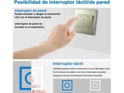 AICA espejo 80 x 60 cm ,rectangular ,luz led,antivaho y brillo regulable,función de memoria agapada Transparente Outlet