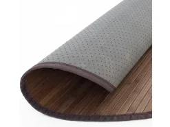 Alfombra 180 cm bambú marrón oscuro Marru00f3n chocolate Online