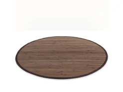 Alfombra 180 cm bambú marrón oscuro Marru00f3n chocolate Online