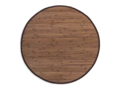 Alfombra 180 cm bambú marrón oscuro Marru00f3n chocolate Online