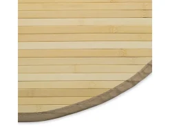 Alfombra De Salón-Alfombra 120 cm Bambú Natural Claro Color natural claro