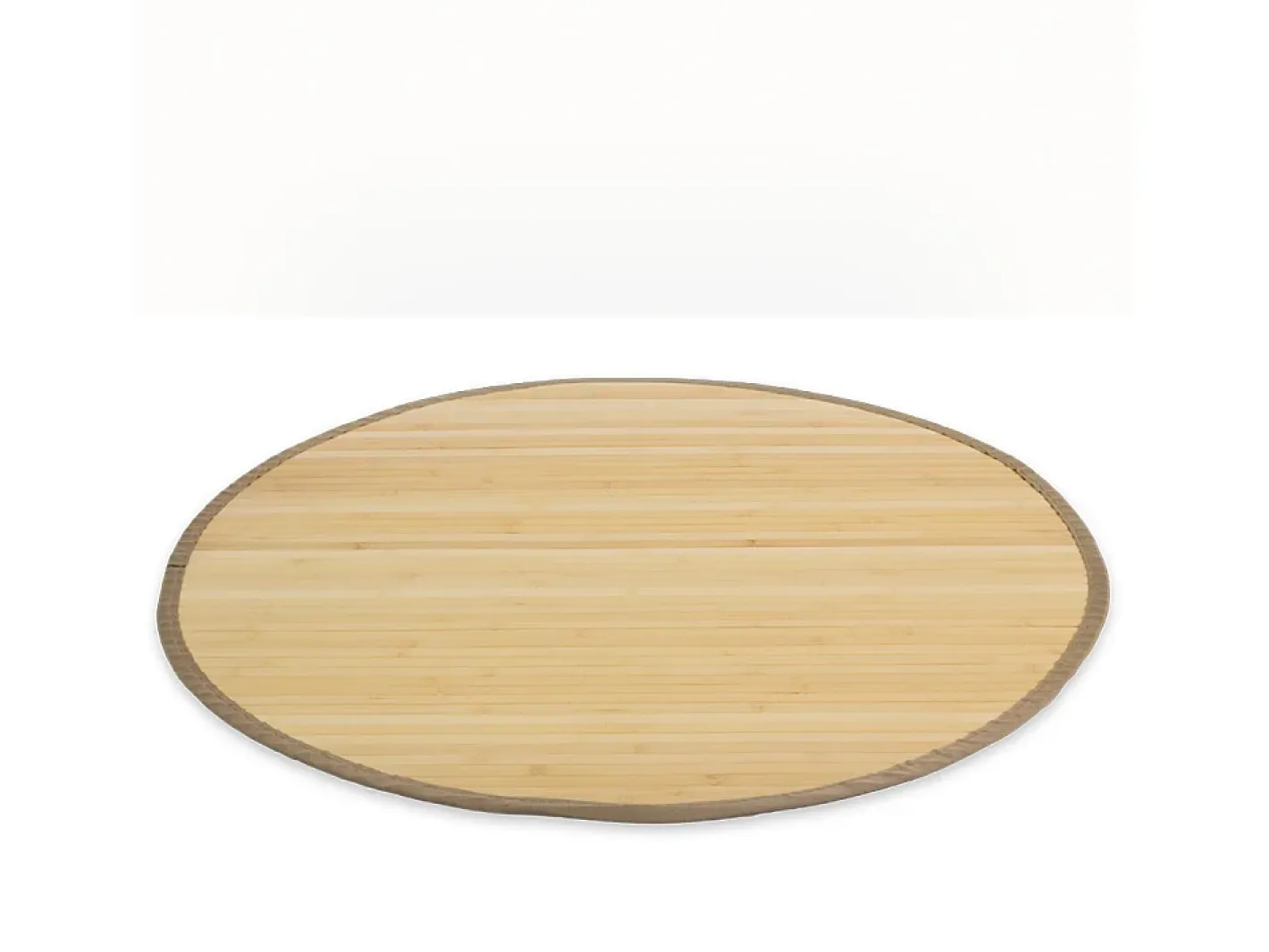 Alfombra De Salón-Alfombra 120 cm Bambú Natural Claro Color natural claro