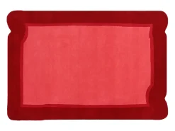 OZAIA Alfombra 100% lana tejida a mano rojo cereza y rosa, 160 x 230 cm, 2100g/m², MANOLA Rojo / Rosa Outlet