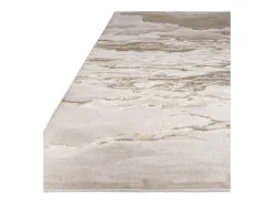 Alfombra abstracta - 160x230cm - oro, gris, beige - Aurora Linea Dorado New