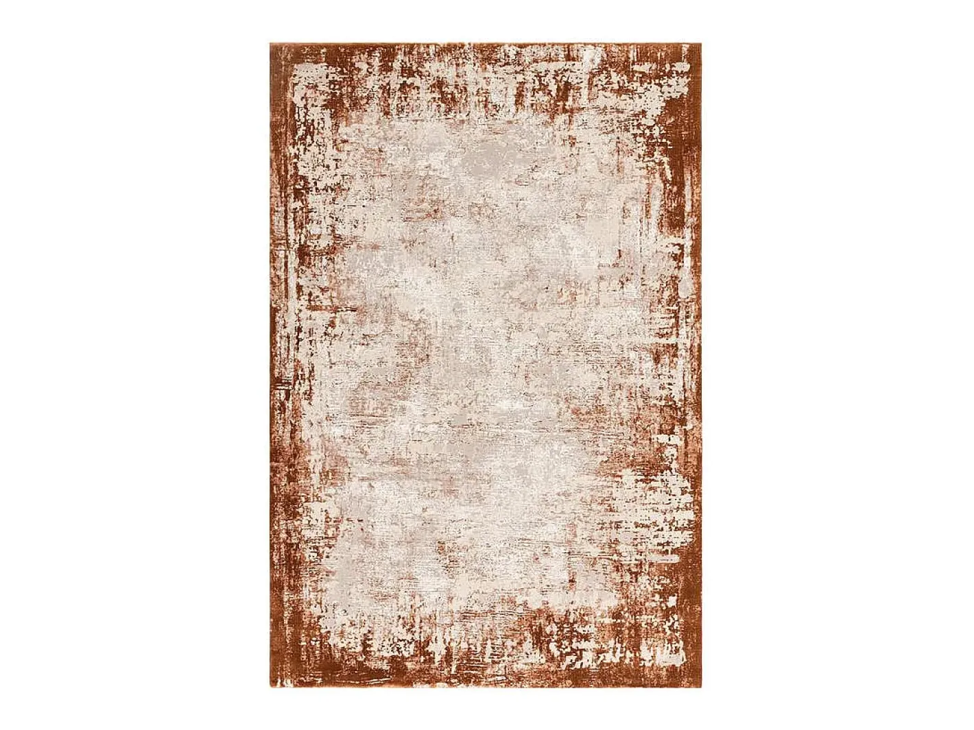 Best Alfombra abstracta - 120x170cm - , crema - Kuza Border Naranja