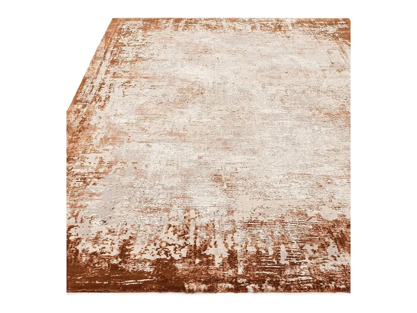 Best Alfombra abstracta - 120x170cm - , crema - Kuza Border Naranja