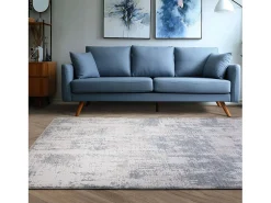 Alfombra abstracta - 200x300cm - azul, crema - Seville Zafra Beige Best