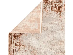 Alfombra abstracta - 160x230cm - , crema - Kuza Border Naranja