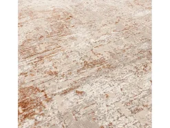 Alfombra abstracta - 160x230cm - , crema - Kuza Border Naranja