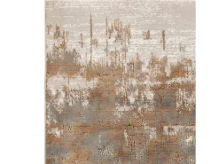 Hot Alfombra abstracta - 120x170cm - , marrón, beige - Aurora Dune Dorado