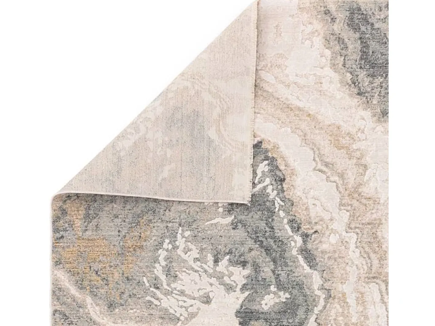 Outlet Alfombra abstracta - 120x180cm - gris, crema, oro - Seville Oro Beige