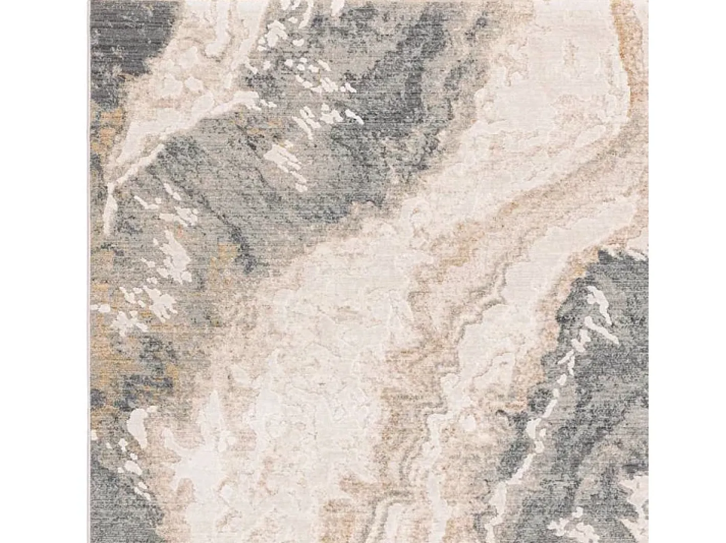 Outlet Alfombra abstracta - 120x180cm - gris, crema, oro - Seville Oro Beige