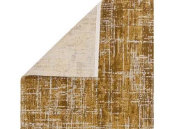Alfombra De Salón-Alfombra abstracta - 160x230cm - oro - Kuza Abstract Dorado