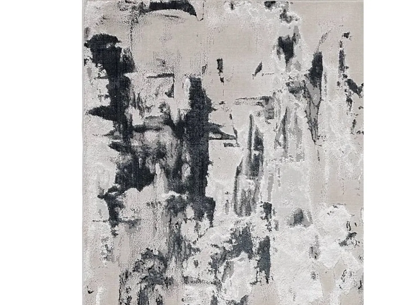 Hot Alfombra abstracta - 160x230cm - plata, crema, blanco, gris - Aurora Glacier Plateado