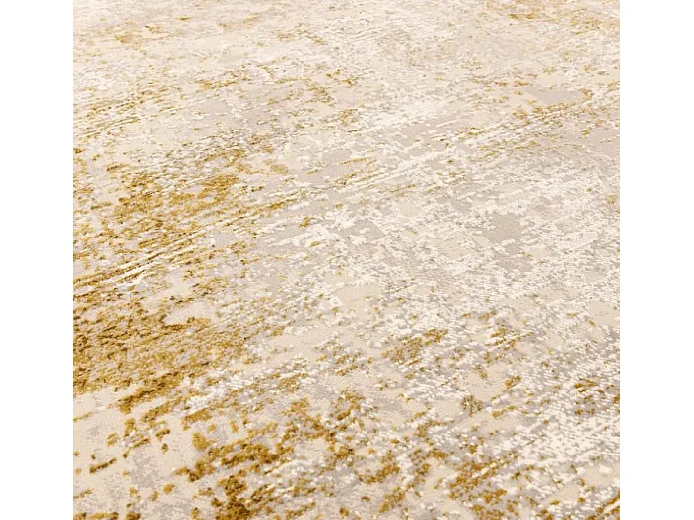 Alfombra abstracta - 120x170cm - oro, crema - Kuza Border Dorado Best