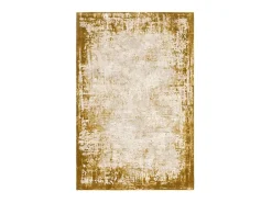 Alfombra abstracta - 120x170cm - oro, crema - Kuza Border Dorado Best