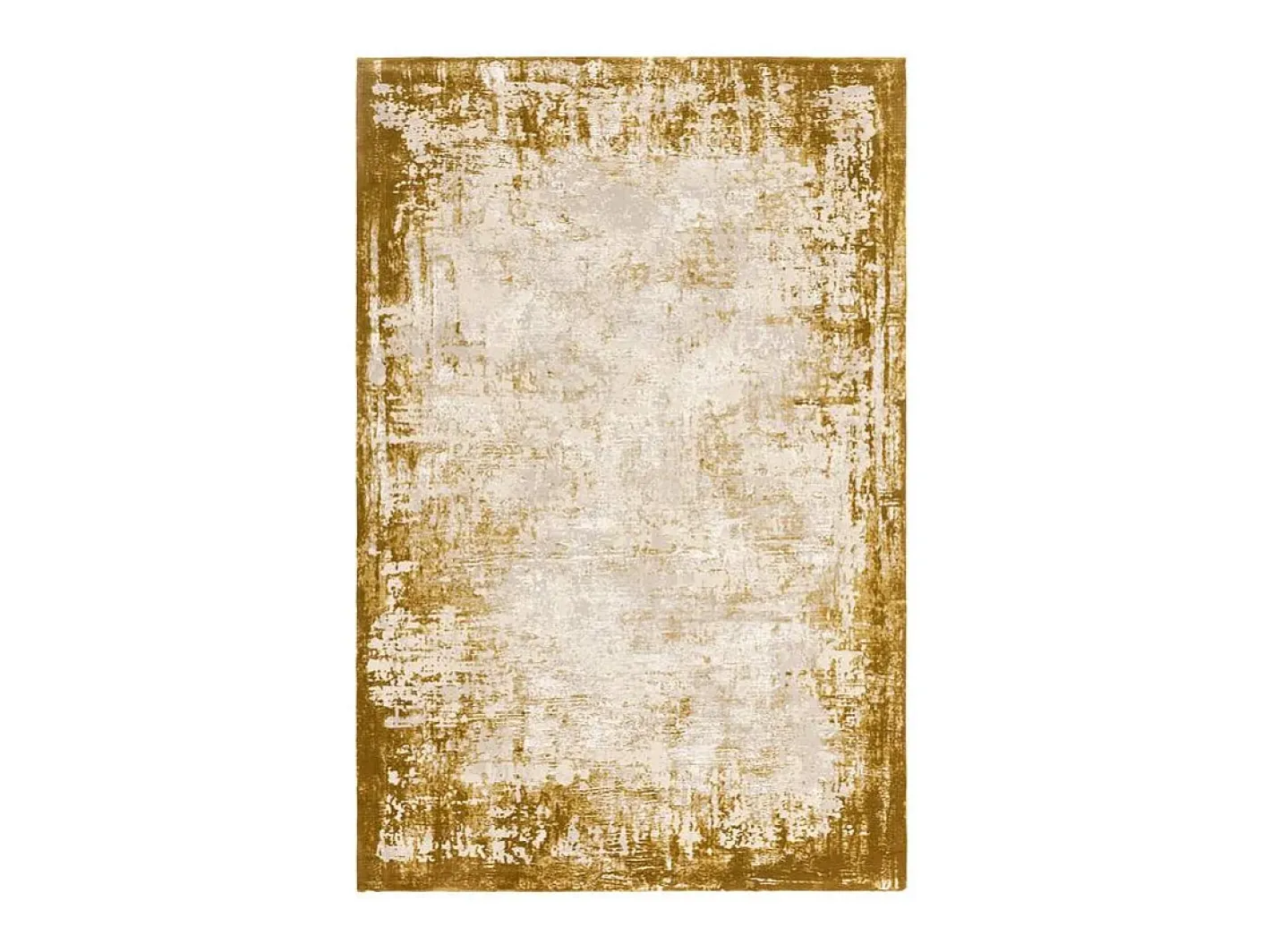 Alfombra abstracta - 120x170cm - oro, crema - Kuza Border Dorado Best