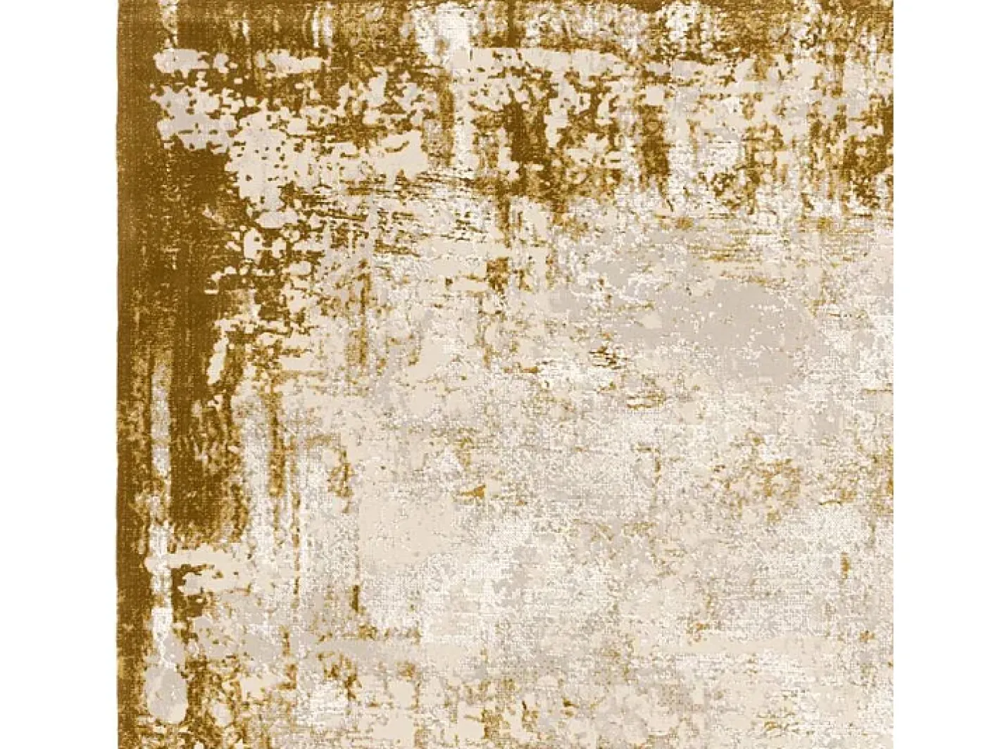 Alfombra abstracta - 120x170cm - oro, crema - Kuza Border Dorado Best