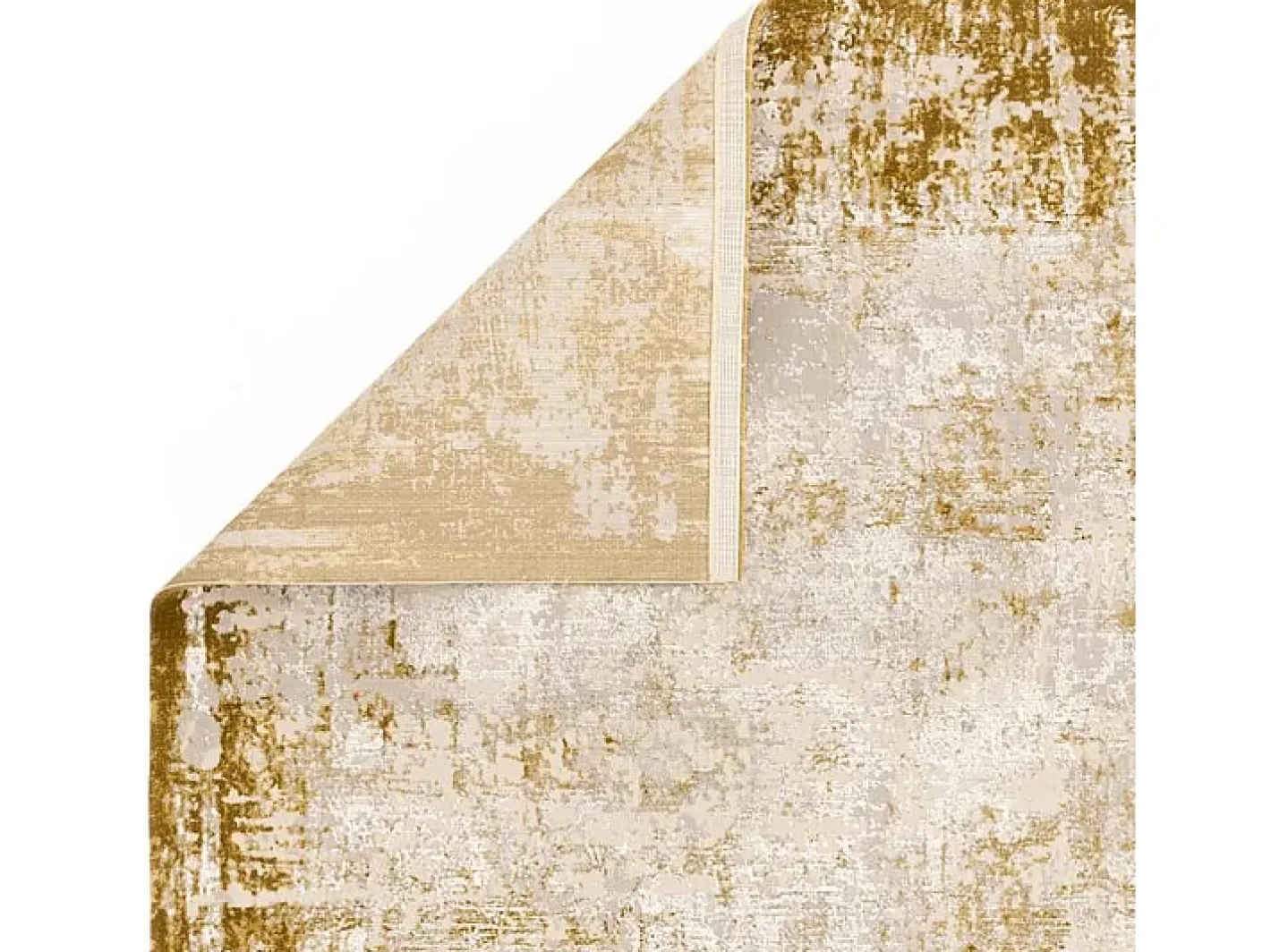 Alfombra abstracta - 120x170cm - oro, crema - Kuza Border Dorado Best