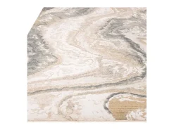 Alfombra De Salón-Alfombra abstracta - 200x300cm - gris, crema, oro - Seville Oro Beige