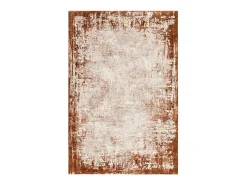 Discount Alfombra abstracta - 200x290cm - , crema - Kuza Border Naranja