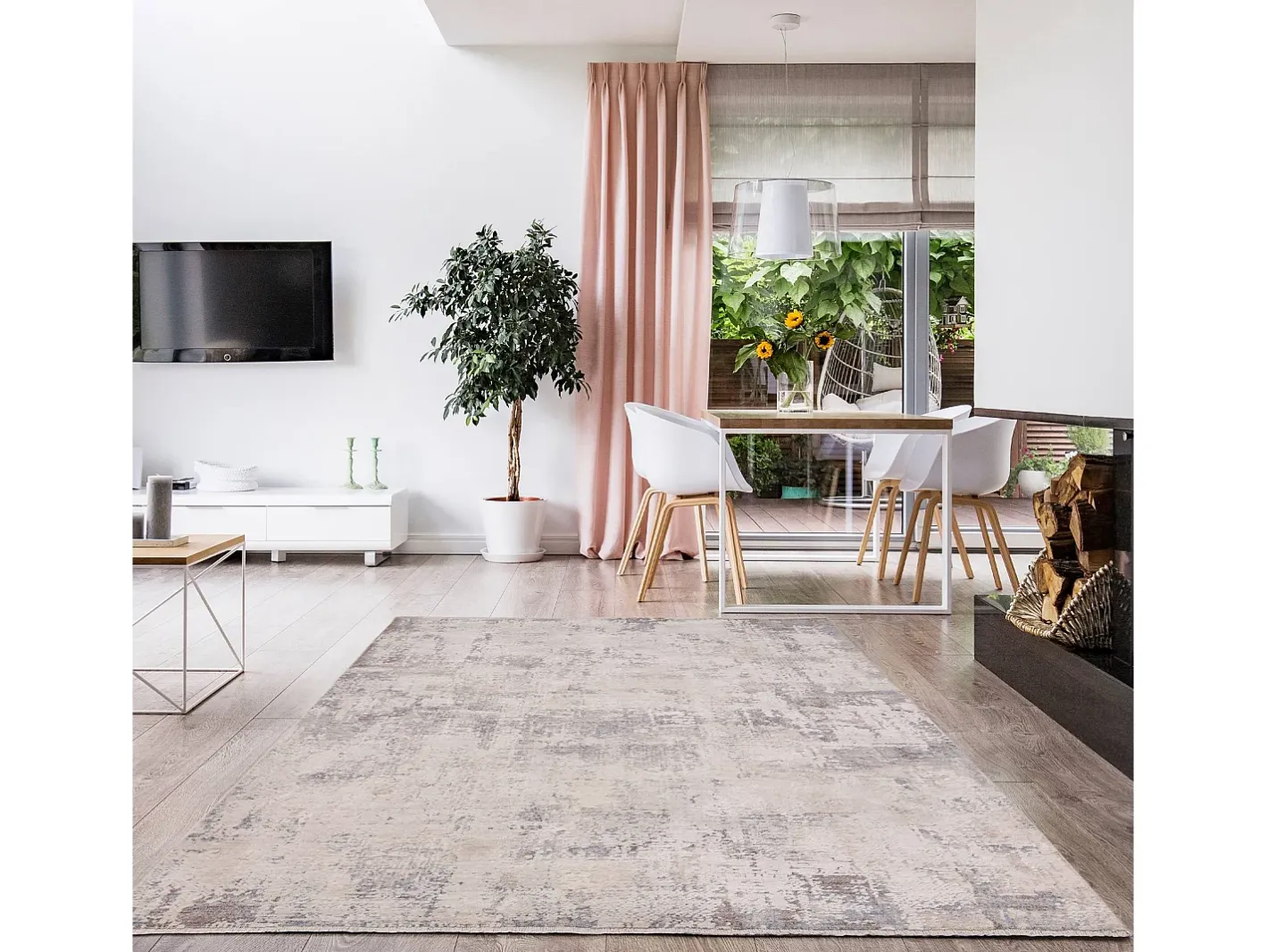 Hot Alfombra abstracta - 120x180cm - , crema - Seville Ribera Beige