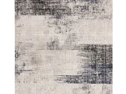 Alfombra De Salón-Alfombra abstracta - 120x170cm - marino, crema, negro - Kuza Lines Azul
