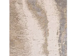 Alfombra De Salón-Alfombra abstracta - 160x230cm - oro, gris, beige - Aurora Cliff Dorado