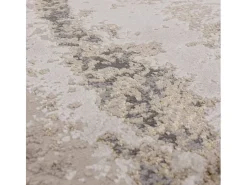 Alfombra De Salón-Alfombra abstracta - 120x170cm - oro, gris, beige - Aurora Cliff Dorado