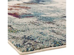New Alfombra abstracta - 200x290cm - amarillo, azul, crema, burdeos - Nova Abstract Multicolor