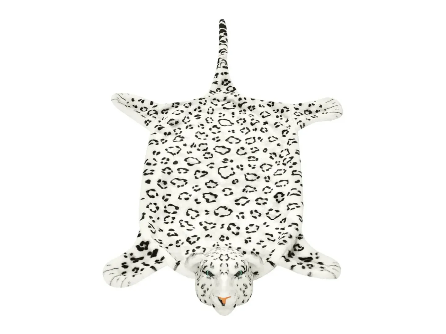 Clicnbuy Alfombra afelpada de leopardo 139 cm Blanco Hot