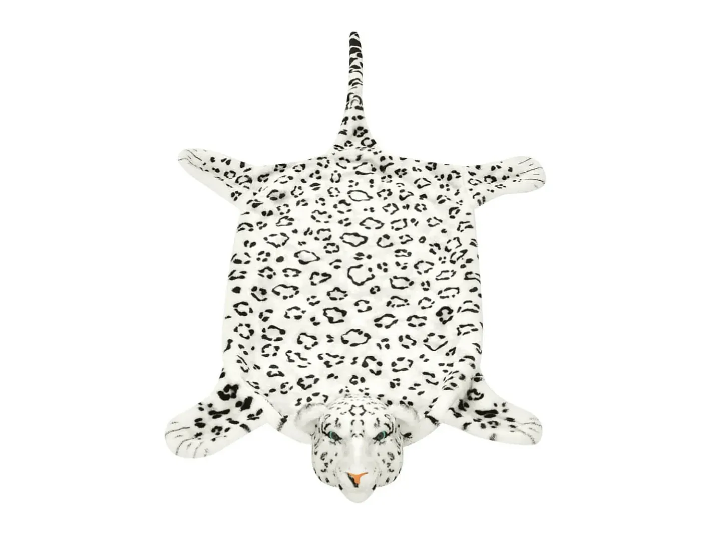 Alfombra De Salón-Alfombra afelpada de leopardo 139 cm ES47204 Blanco