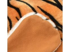 Clicnbuy Alfombra Infantil-Alfombra afelpada de tigre 144 cm marrón Marru00f3n