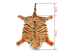 Clicnbuy Alfombra Infantil-Alfombra afelpada de tigre 144 cm marrón Marru00f3n