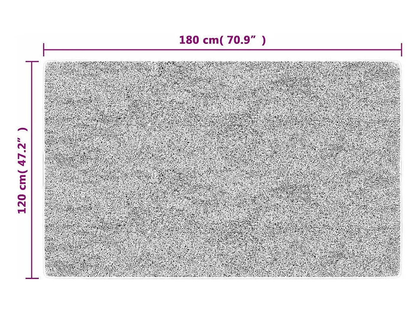 Alfombra De Cocina-Alfombra antideslizante lavable 120x180 cm multicolor Gris