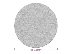 Alfombra antideslizante lavable φ120 cm antracita Gris Hot