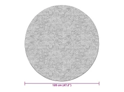 Alfombra antideslizante lavable φ120 cm Gris Outlet