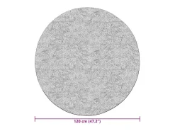 Alfombra De Cocina|Alfombra Redonda-Alfombra antideslizante lavable φ120 cm negra y dorada Negro
