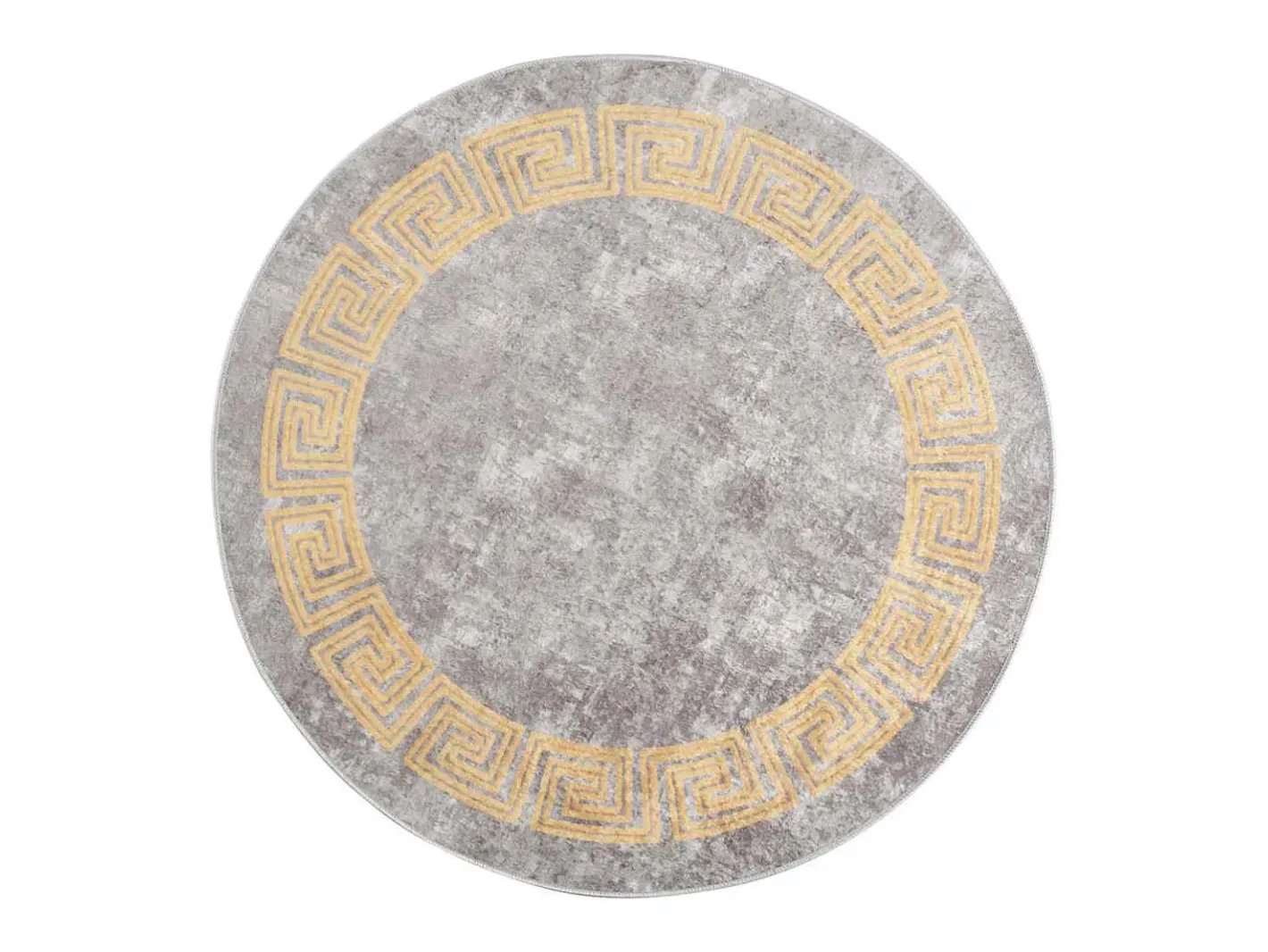 Alfombra De Cocina|Alfombra Redonda-Alfombra antideslizante lavable φ120 cm Gris