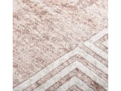 Alfombra De Cocina-Alfombra antideslizante lavable 160x230 cm Beige