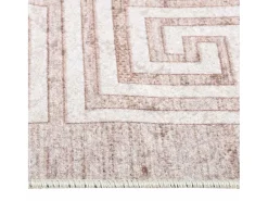 Alfombra De Cocina-Alfombra antideslizante lavable 160x230 cm Beige