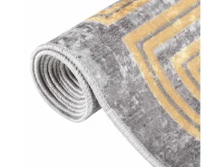 Alfombra De Cocina-Alfombra antideslizante lavable 120x180 cm Gris