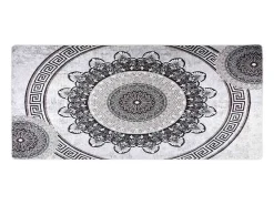 Alfombra De Cocina-Alfombra antideslizante lavable 80x300 cm Multicolor Gris